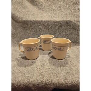 Vintage Corelle Corning Ware FIRST OF SPRING Coffee Mugs Cups - Set Of 3 Tea